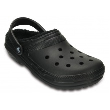 Crocs Classic Lined Clog schwarz Sandale Sandale/Hausschuhe